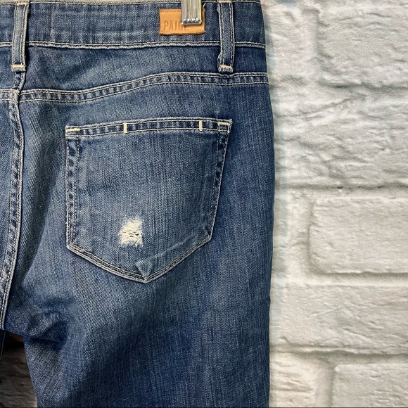 Paige Denim 26" Jimmy Jimmy Skinny Riley Destruction Blue Jeans - Picture 10 of 13